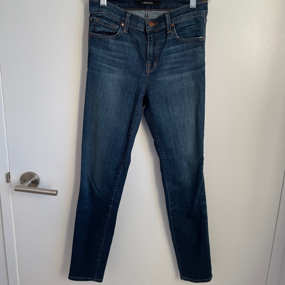 J Brand Dark Wash Cropped Jean
